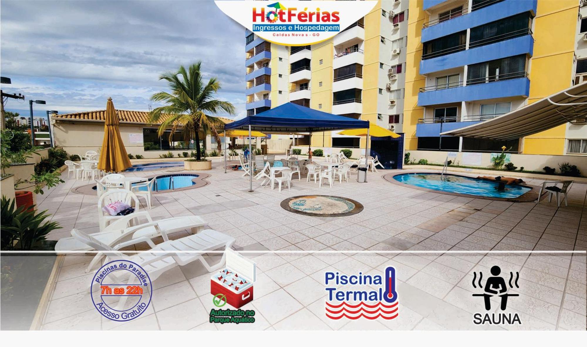 Flat Paradise, Piscinas Termais, Proximo Ao Centro - Hotferias 卡达斯诺瓦斯 外观 照片