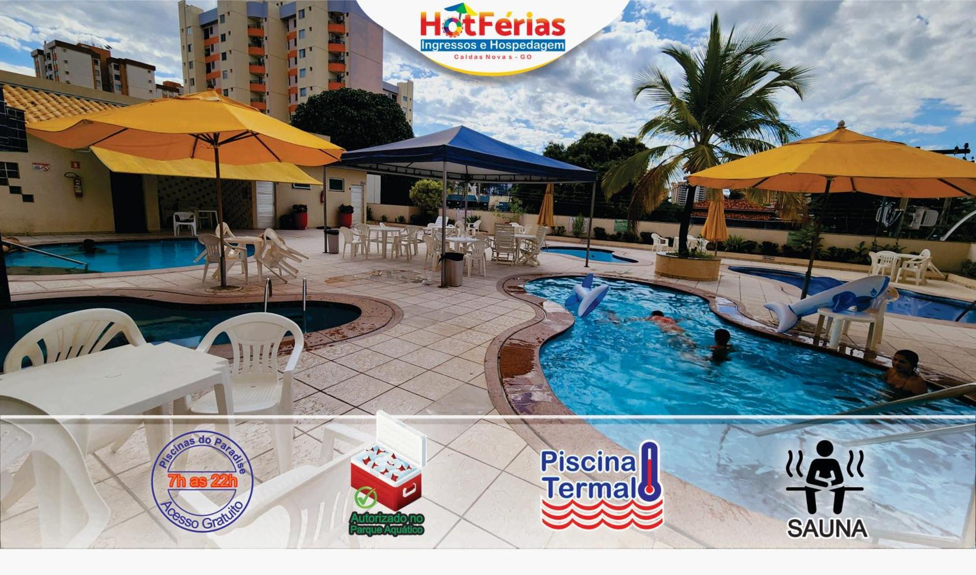 Flat Paradise, Piscinas Termais, Proximo Ao Centro - Hotferias 卡达斯诺瓦斯 外观 照片