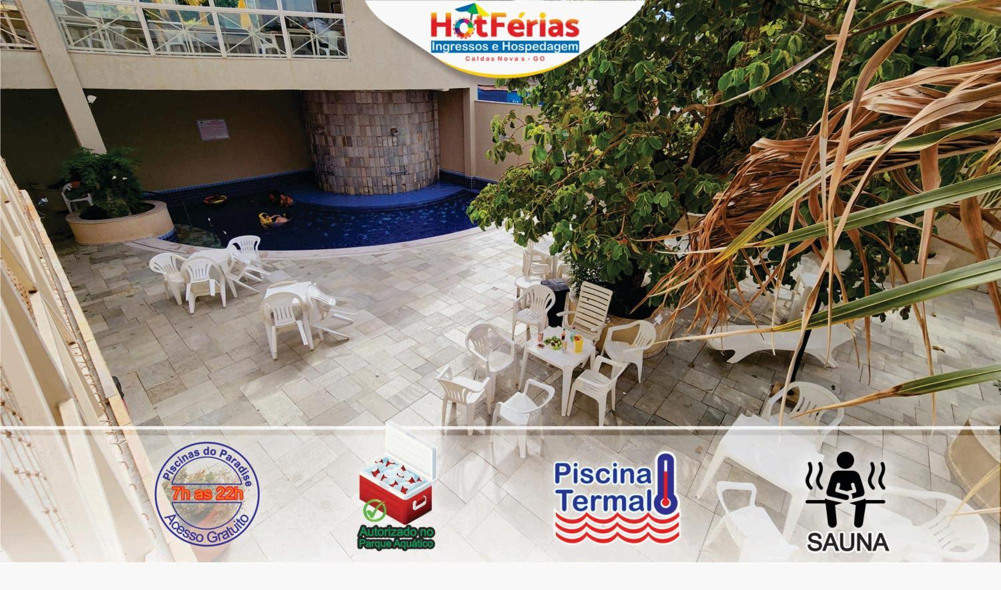 Flat Paradise, Piscinas Termais, Proximo Ao Centro - Hotferias 卡达斯诺瓦斯 外观 照片